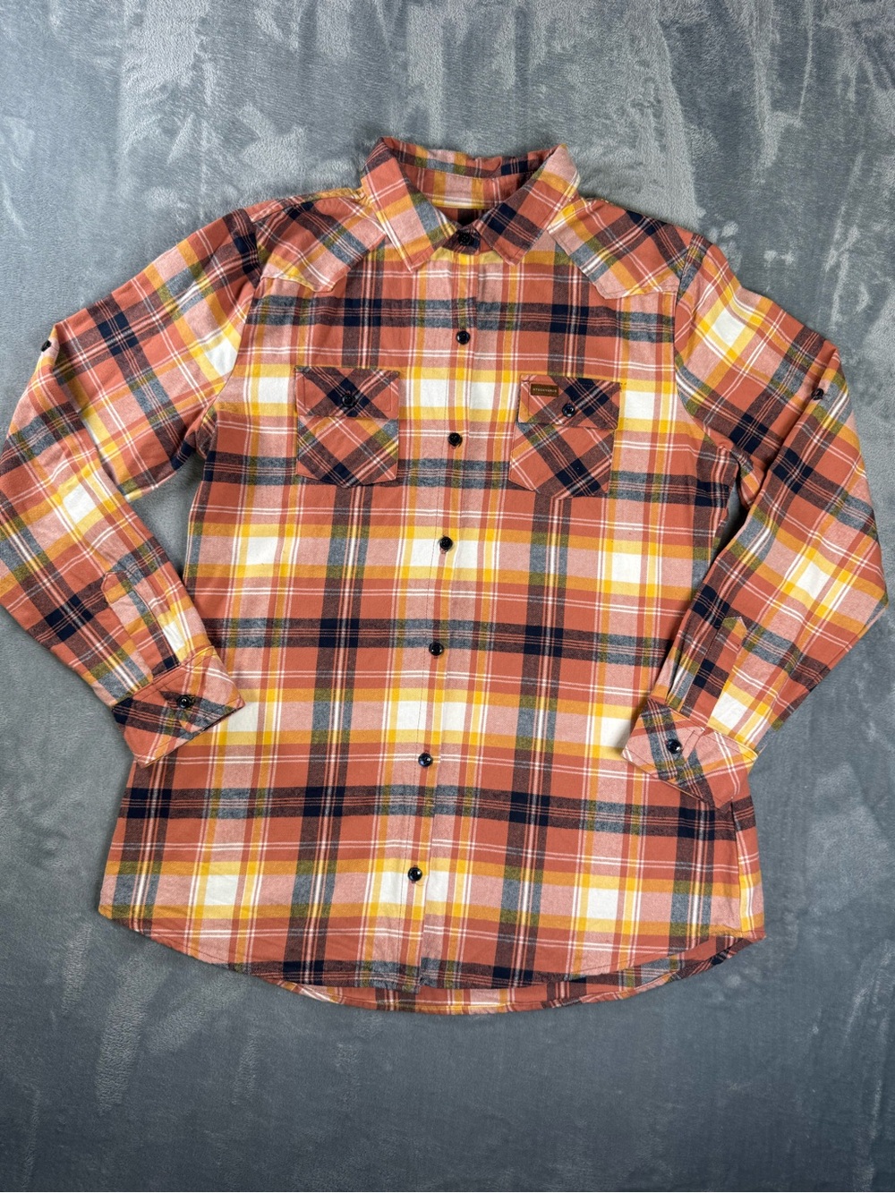 Legendary Whitetails Stockyards Western Flannel Plaid Snap Shirt Women’s L